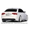 Rieger spoiler pod zadní nárazník pro Audi A4 S4 B8, B81 avant, sedan před faceliftem r.v. 11/08-12/11, plast ABS bez povrchové úpravy, S-Line, pro dvojité koncovky na obou stranách 4x115x85 mm