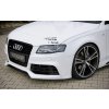 Rieger lipa pod přední nárazník Rieger pro Audi A4 S4 B8, B81 avant, sedan před faceliftem, 11/08-12/11, plast ABS bez povrchové úpravy, pod přední nárazník Rieger obj. kód K 00055524/25/26/27