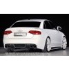 Rieger spoiler pod zadní nárazník pro Audi A4 S4 B8, B81 avant, sedan před faceliftem r.v. 11/08-12/11, plast ABS bez povrchové úpravy, S-Line, pro orig. dvojité koncovky na obou stranách