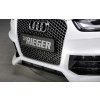 Rieger lipa pod přední nárazník Rieger pro Audi A4 S4 B8, B81 avant, sedan po faceliftu, 01/12-, plast ABS s povrchovou úpravou Carbon-Look, pod přední nárazník Rieger obj. kód K 00055540/41/42/43/44/45/46/47