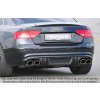 Rieger vložka zadního nárazníku pro Audi A5 B8, B81 kabriolet, kupé před faceliftem, plast ABS bez povrchové úpravy, mimo S-Line, pro orig. koncovky na obou stranách