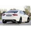 Rieger vložka zadního nárazníku pro Audi A5 B8, B81 kabriolet, kupé po faceliftu, plast ABS lakovaný do černé lesklé barvy, S-Line, pro oválné výfukové deflektory na obou stranách 185x120 mm