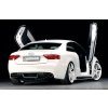 Rieger spoiler pod zadní nárazník pro Audi A5 B8, B81 kabriolet, kupé před faceliftem r.v. 06/07-07/11, plast ABS s povrchovou úpravou Carbon-Look, pro dvojité koncovky na obou stranách 4x115x85 mm