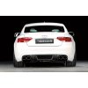 Rieger spoiler pod zadní nárazník pro Audi A5 B8, B81 kabriolet, kupé před faceliftem r.v. 06/07-07/11, plast ABS s povrchovou úpravou Carbon-Look, pro dvojité koncovky na obou stranách 4x115x85 mm
