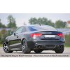 Rieger vložka zadního nárazníku pro Audi A5 B8, B81 kabriolet, kupé před faceliftem, plast ABS s povrchovou úpravou Carbon-Look, S-Line, pro orig. dvojitou koncovku vlevo