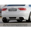Rieger spoiler pod zadní nárazník pro Audi A5 B8, B81 Sportback před faceliftem r.v. 06/07-07/11, plast ABS bez povrchové úpravy, mimo S-Line, pro orig. dvojitou koncovku vlevo