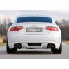 Rieger spoiler pod zadní nárazník pro Audi A5 B8, B81 Sportback před faceliftem r.v. 06/07-07/11, plast ABS bez povrchové úpravy, mimo S-Line, pro dvojité koncovky na obou stranách 4x115x85 mm
