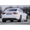 Rieger vložka zadního nárazníku pro Audi A5 B8, B81 Sportback před faceliftem, plast ABS bez povrchové úpravy, mimo S-Line, pro orig. dvojitou koncovku vlevo