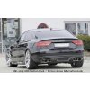 Rieger vložka zadního nárazníku pro Audi A5 B8, B81 Sportback před faceliftem, plast ABS bez povrchové úpravy, mimo S-Line, pro dvojité koncovky na obou stranách 4x115x85 mm
