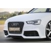 Rieger lipa pod přední nárazník Rieger pro Audi A5 S5 B8, B81 kabriolet, kupé, Sportback po faceliftu, 10/11-06/16, plast ABS bez povrchové úpravy, pod přední nárazník Rieger obj. kód K 00055460/61/62/63