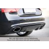 Rieger vložka zadního nárazníku pro Audi A5 S5 B8, B81 kabriolet, kupé po faceliftu, plast ABS bez povrchové úpravy, S-Line, pro oválné výfukové deflektory na obou stranách 185x120 mm