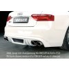 Rieger spoiler pod zadní nárazník pro Audi A5 S5 B8, B81 Sportback před faceliftem r.v. 06/07-07/11, plast ABS bez povrchové úpravy, S-Line, pro orig. koncovky na obou stranách