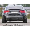 Rieger vložka zadního nárazníku pro Audi A5 S5 B8, B81 Sportback před faceliftem, plast ABS bez povrchové úpravy, S-Line, pro sportovní koncovky na obou stranách 4x115x85 mm
