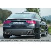 Rieger vložka zadního nárazníku pro Audi A5 S5 B8, B81 Sportback po faceliftu, plast ABS bez povrchové úpravy, pro dvojité koncovky na obou stranách 115x85 mm