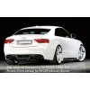 Rieger spoiler pod zadní nárazník pro Audi A5 S5 B8, B81 Sportback před faceliftem r.v. 06/07-07/11, plast ABS s povrchovou úpravou Carbon-Look, pro orig. dvojité koncovky na obou stranách