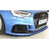 Rieger lipa pod přední nárazník pro Audi RS3 8V 5-dvéř. (sedan 8VS / 8VM), 5-dvéř. (sportback 8VA / 8VF) po faceliftu, 02/17-, plast ABS lakovaný do černé lesklé barvy
