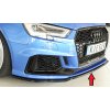 Rieger lipa pod přední nárazník pro Audi RS3 8V 5-dvéř. (sedan 8VS / 8VM), 5-dvéř. (sportback 8VA / 8VF) po faceliftu, 02/17-, plast ABS lakovaný do černé lesklé barvy