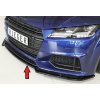 Rieger lipa pod přední nárazník pro Audi TT 8J-FV, 8S kupé, roadster vč. faceliftu, 07/14-08/18, 09/18-, plast ABS lakovaný do černé lesklé barvy