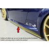 Rieger spoiler pod boční práh mont. strana levá pro Audi TT RS 8J, 8J1-FV, 8S kupé, roadster před faceliftem, r.v. 05/16-08/18, plast ABS bez povrchové úpravy