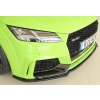 Rieger lipa pod přední nárazník pro Audi TT RS 8J, 8J1-FV, 8S kupé, roadster před faceliftem, 05/16-08/18, plast ABS lakovaný do černé lesklé barvy