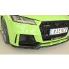 Rieger lipa pod přední nárazník pro Audi TT RS 8J, 8J1-FV, 8S kupé, roadster před faceliftem, 05/16-08/18, plast ABS lakovaný do černé lesklé barvy