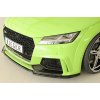 Rieger lipa pod přední nárazník pro Audi TT RS 8J, 8J1-FV, 8S kupé, roadster před faceliftem, 05/16-08/18, plast ABS lakovaný do černé lesklé barvy