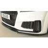 Rieger lipa pod přední nárazník pro Audi TTS 8J-FV, 8S kupé, roadster po faceliftu, 09/18-, plast ABS lakovaný do černé lesklé barvy