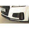 Rieger lipa pod přední nárazník pro Audi TTS 8J-FV, 8S kupé, roadster po faceliftu, 09/18-, plast ABS lakovaný do černé lesklé barvy
