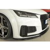 Rieger lipa pod přední nárazník pro Audi TTS 8J-FV, 8S kupé, roadster po faceliftu, 09/18-, plast ABS lakovaný do černé lesklé barvy