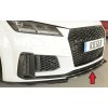 Rieger lipa pod přední nárazník pro Audi TTS 8J-FV, 8S kupé, roadster po faceliftu, 09/18-, plast ABS lakovaný do černé lesklé barvy