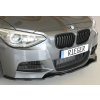 Rieger lipa pod přední nárazník pro BMW řada 1 F20, F21 sedan / 2-dvéř., sedan / 4-dvéř. před faceliftem, 09/11-03/2015, 09/12-03/2015, plast ABS lakovaný do černé lesklé barvy