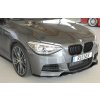 Rieger lipa pod přední nárazník pro BMW řada 1 F20, F21 sedan / 2-dvéř., sedan / 4-dvéř. před faceliftem, 09/11-03/2015, 09/12-03/2015, plast ABS lakovaný do černé lesklé barvy