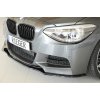 Rieger lipa pod přední nárazník pro BMW řada 1 F20, F21 sedan / 2-dvéř., sedan / 4-dvéř. před faceliftem, 09/11-03/2015, 09/12-03/2015, plast ABS lakovaný do černé lesklé barvy