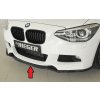 Rieger lipa pod přední nárazník pro BMW řada 1 F20, F21 sedan / 2-dvéř., sedan / 4-dvéř. před faceliftem, 09/11-03/2015, 09/12-03/2015, plast ABS lakovaný do černé lesklé barvy