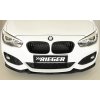 Rieger lipa pod přední nárazník pro BMW řada 1 F20, F21 sedan / 2-dvéř., sedan / 4-dvéř. po faceliftu LCI, 05/2015-, plast ABS lakovaný do černé lesklé barvy