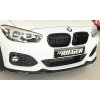 Rieger lipa pod přední nárazník pro BMW řada 1 F20, F21 sedan / 2-dvéř., sedan / 4-dvéř. po faceliftu LCI, 05/2015-, plast ABS lakovaný do černé lesklé barvy