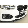 Rieger lipa pod přední nárazník pro BMW řada 1 F20, F21 sedan / 2-dvéř., sedan / 4-dvéř. po faceliftu LCI, 05/2015-, plast ABS lakovaný do černé lesklé barvy