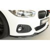 Rieger lipa pod přední nárazník pro BMW řada 1 F20, F21 sedan / 2-dvéř., sedan / 4-dvéř. po faceliftu LCI, 05/2015-, plast ABS lakovaný do černé lesklé barvy