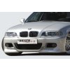 Rieger přední nárazník pro BMW řada 3 E46 sedan, touring po faceliftu, plast ABS bez povrchové úpravy, s držáky pro originální mlhová světla, s žebrováním a děrováním