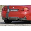 Rieger vložka zadního nárazníku pro BMW řada 4 F32, F33, F36 coupe (3-dvéř.), gran coupe (5-dvéř.), kabriolet vč. faceliftu, plast ABS bez povrchové úpravy, pro dvojité koncovky na obou stranách 4x80 mm (435i/440i look)