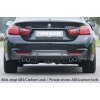 Rieger vložka zadního nárazníku pro BMW řada 4 F32, F33, F36 coupe (3-dvéř.), gran coupe (5-dvéř.), kabriolet vč. faceliftu, plast ABS bez povrchové úpravy, pro dvojité koncovky na obou stranách 4x76 mm