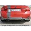 Rieger vložka zadního nárazníku pro BMW řada 4 F32, F33, F36 coupe (3-dvéř.), gran coupe (5-dvéř.), kabriolet vč. faceliftu, plast ABS lakovaný do černé lesklé barvy, pro dvojité koncovky na obou stranách 4x80 mm (435i/440i look)