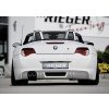 Rieger spoiler pod zadní nárazník pro BMW Z4 E85 kupé, roadster po faceliftu r.v. 01/06-03/09, plast ABS bez povrchové úpravy, pro vozy s dvojitou koncovkou 90mm vlevo