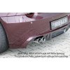 Rieger spoiler pod zadní nárazník pro BMW Z4 E85 roadster před faceliftem r.v. 02/03-12/05, plast ABS bez povrchové úpravy, pro vozy s dvojitou koncovkou 76mm vlevo