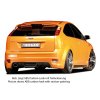 Rieger spoiler pod zadní nárazník pro Ford Focus 2 3-dvéř., 5-dvéř. před faceliftem r.v. 07/04-01/08, plast ABS bez povrchové úpravy, pro vozy s koncovkou vlevo