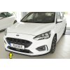 Rieger lipa pod přední nárazník pro Ford Focus 4 DEH, ST 5-dvéř. (combi), 5-dvéř. (hatchback), 5-dvéř. (sedan), 06/19-, 09/18-, plast ABS lakovaný do černé lesklé barvy