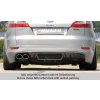Rieger spoiler pod zadní nárazník SG-Design pro Ford Mondeo BA7 combi před faceliftem r.v. 03/07-09/10, plast ABS s povrchovou úpravou Carbon-Look, pro vozy s dvojitou koncovkou vlevo