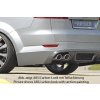 Rieger spoiler pod zadní nárazník SG-Design pro Ford Mondeo BA7 combi před faceliftem r.v. 03/07-09/10, plast ABS s povrchovou úpravou Carbon-Look, pro vozy s dvojitou koncovkou vlevo