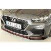 Rieger lipa pod přední nárazník pro Hyundai i30 N PDE 5-dvéř. (fastback), 5-dvéř. (hatchback), 07/17-, plast ABS lakovaný do černé lesklé barvy