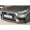 Rieger lipa pod přední nárazník pro Hyundai i30 N-Performance PDE 5-dvéř. (fastback), 5-dvéř. (hatchback), 07/17-, plast ABS bez povrchové úpravy